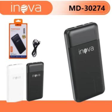 Imagem de Carregador Portátil Power Bank 10000mah Turbo Inova Cor Preto, Branco