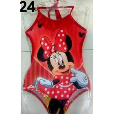Imagem de Maiô Infantil Engana Mamãe Minnie Proteção Praia Verão, P