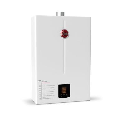 Imagem de Aquecedor de Água a Gás 26L GLP de Passagem Parede Digital com Bomba de Circulação 350W Rheem Bivolt