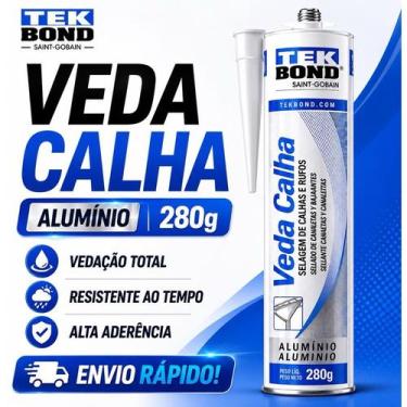 Imagem de Veda Calha Vedacalha Aluminio Tekbond 300 ml 280 G
