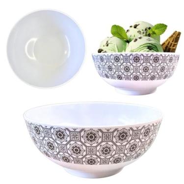 Imagem de Bowl Tigela em Melamina Estampada Sobremesa Cozinha 500ml - Sk