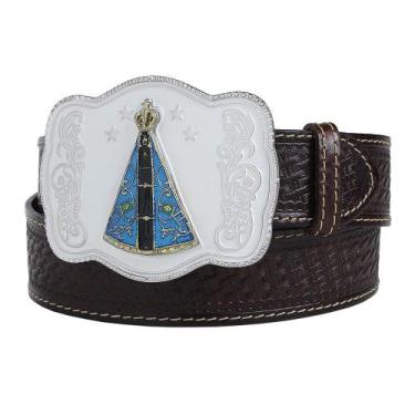 Imagem de Cinto de Couro Masculino Cowboy Cow Way Marrom 22422, 95