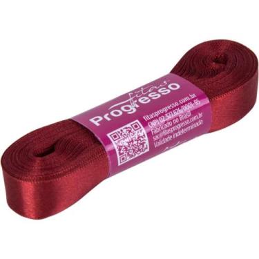 Imagem de Fita de Cetim 15MM 10M. Vinho 389 - Fitas Progresso