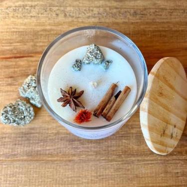 Imagem de Vela Aromática Cera de Coco Vegana  Prosperidade  Foco e Energia  Calm