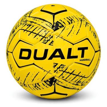 Imagem de Bola handebol dualt h3 pro fight masculina, Amarelo, Preto, H3