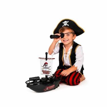 Imagem de Brinquedo C/ Motor Elétrico Barco Pirata Flutua Água Piscina - Wellkid