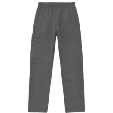 Imagem de Calça Masculina Infantil Moletom Peluciado Com Bolso KYLY Tamanho:4Cor