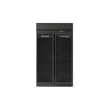 Imagem de Expositor Refrigerado Vertical 869 Litros Auto Serviço 2 Portas de Vidro Fricon ACFM785 Total Black - 220V