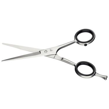 Imagem de Tesoura para Cabelo Aço Inox 5 Fio Navalha Profissional com Anéis de Silicone Removíveis Tramontina 5