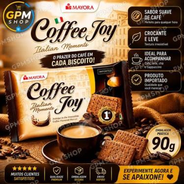 Imagem de Coffee Joy delicioso biscoito fino e crocante sabor único de café de v