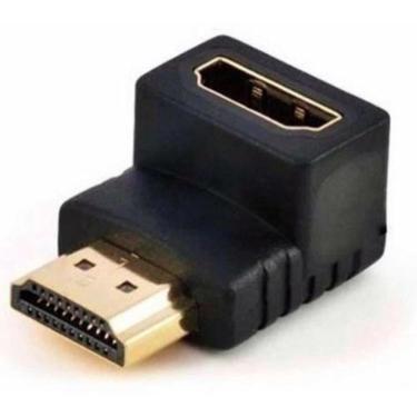 Imagem de Adaptador Hdmi 90 Graus Em L Macho X Fêmea 1.4 Para Tv Paine