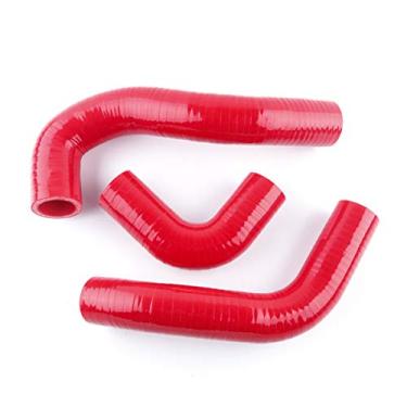 Imagem de LUXERAD Mangueira de radiador de silicone de desempenho de 3 camadas 4,5 mm para SUZUKI SWIFT MK4 M15A M16A SPORT 2004-2010 (vermelha)