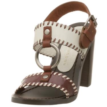 Imagem de Chinese Laundry Sandália feminina dourada com salto empilhado, Off-white, 6.5 M