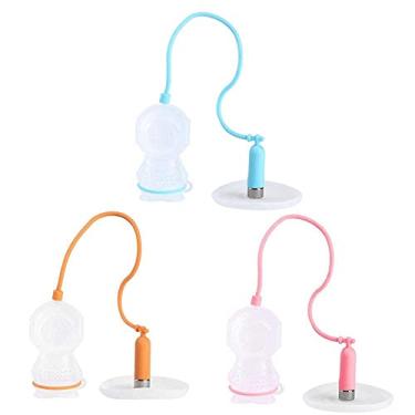 Imagem de 1 peça Infusor de chá de silicone, inovador fofo infusor de chá de folha em formato de mergulhador filtro para fazer chá em casa, presente de festa para bebedores de chá (laranja)