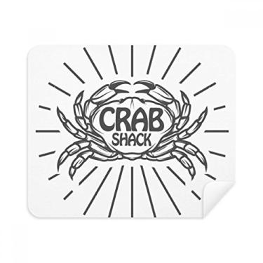 Imagem de Pano de limpeza radial de caranguejo Sketch Marine Organism 2 peças de tecido de camurça