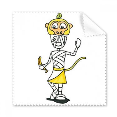 Imagem de Egito Múmia Horus Chapéu de macaco pano de limpeza para tela de telefone limpador de óculos 5 peças