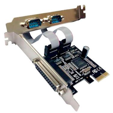 Imagem de Placa Pci Express 2 Seriais, 1 Paralela
