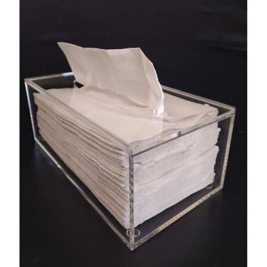 Imagem de Caixa Porta Lenços De Papel Ou Interfolha Acrilico Cristal