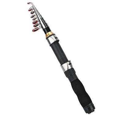 Imagem de vara de mar pequena port¨¢til vara curta de pesca no gelo Mini ferramentas de pesca de mar para pesca de truta de salm?o baixo(1.9M),Mini vara de pesca, Varas de pesca do mar Vara telesc¡§?pica D