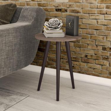 Imagem de Mesa Lateral Redonda RT 3144 Movelbento Rústico