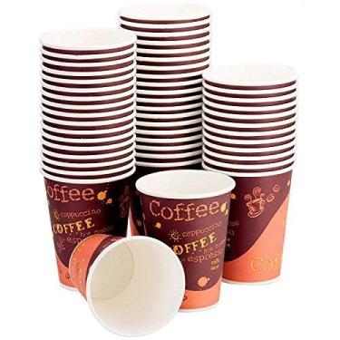 Imagem de Copos de café de papel de grau de restaurante 340 ml Pacote com 200 da Avant Grub. Copos descartáveis sem BPA para bebidas quentes e frias. Sirva chás, refrigerantes, cervejas e mais em quiosques, lojas, cafés e suportes de concessão.