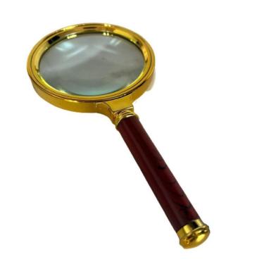 Imagem de Decoração sala escritório lupa de mão leitura aumento zoom