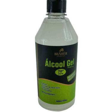 Imagem de Álcool Gel 70 Antisséptico 500ml + Clorexidina + Aloe Vera Gel Hidrata