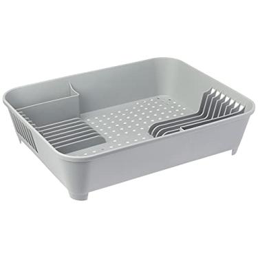 Imagem de Escorredor de Louças Basic, 45 x 35 x 10,5 cm, Cinza Frio, Coza