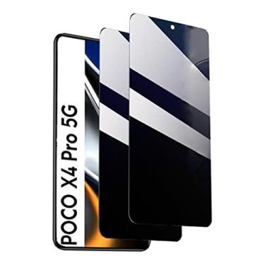 Imagem de 2x Película Privacidade Anti Spy Para Poco X4 Pro 5g - (Hard Glass Store)