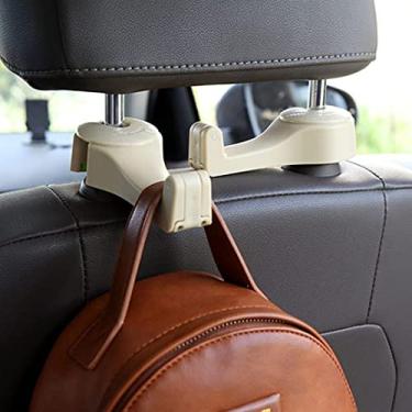 Imagem de 2 Suportes de celular para carro gancho para bolsa sacola banco traseiro veícular