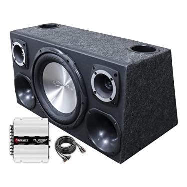 Imagem de Caixa Som Trio 12 Subwoofer Unlike + Módulo Taramps Tl1500