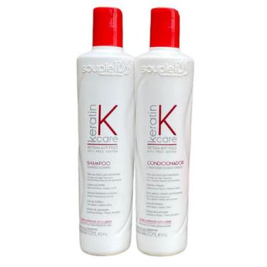 Imagem de Kit Shampoo E Condicionador Keratin Care Soupleliss 2X300ml - Souple L