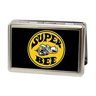 Imagem de Buckle-Down Carteira de metal - logotipo Super Bee Fcg preto/amarelo/branco, Multicor, tamanho nico