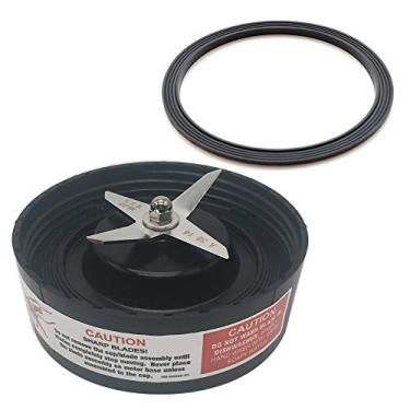 Imagem de Peças de reposição da lâmina de extrator JOYSTAR com junta extra para lâmina de liquidificador RX NutriBullet N17-I001 da Magic Bullet de 1700w Preta