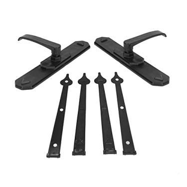 Imagem de Maçaneta magnética da porta da garagem, dobradiças magnéticas da porta da garagem puxadores estilo americano ABS decorativo acessório de hardware da porta