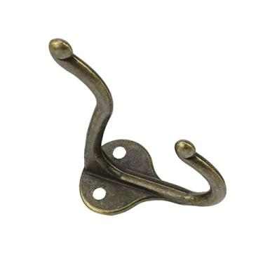 Imagem de KIZQYN Ganchos de casaco vintage liga de zinco porta ganchos de quarto gancho de cabide para roupas casaco chapéu saco cabide de toalha gancho de parede de banheiro rack de casaco montado na parede