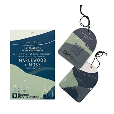 Imagem de Paddywax Aromatizador de carro para pendurar coleção National Parks, pacote com 2, Great Smoky Mountains (Maplewood + Musgo)
