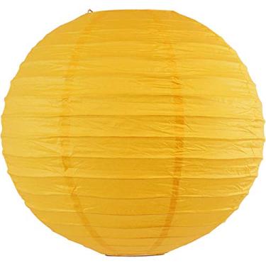 Imagem de Lanterna de papel de 30 cm da Just Artifacts, Pineapple Yellow