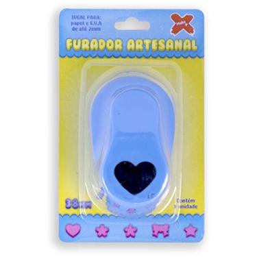 Imagem de Make+ 12027 Furador Decorado para Papel Gigante Coraçã, 38mm, 1 Unidade, Multicor