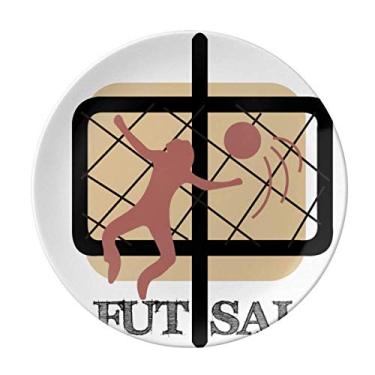 Imagem de China Sports Football Goleiro Olimpíadas Prato Decorativo de Porcelana Salver Prato de Jantar