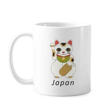 Imagem de Caneca clássica de cerâmica da cultura japonesa local com alça de 350 ml