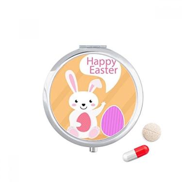 Imagem de Porta-comprimidos de coelhinho com bolso Happy Easter Religion Festival