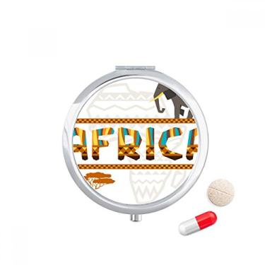 Imagem de Porta-comprimido de elefante africano Savanna bolsa de armazenamento de medicamentos dispensador de bolso