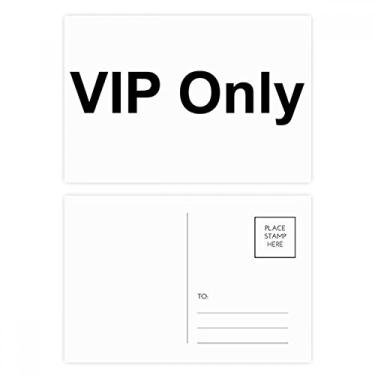 Imagem de Vip Only Black Symbol Pattern Postal Set Birthday Mailing Cartão de felicitações