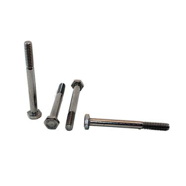 Imagem de Parafusos de cabeça hexagonal inoxidável 1/4-20 (1,27 cm a 12,7 cm de comprimento na listagem), aço inoxidável 304, 100 peças, 1/4" X 2-1/2"