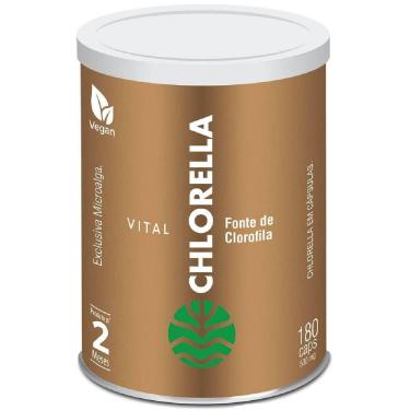 Imagem de Suplemento Nutricional Chlorella 530mg 180 Cápsulas - Vital Atman