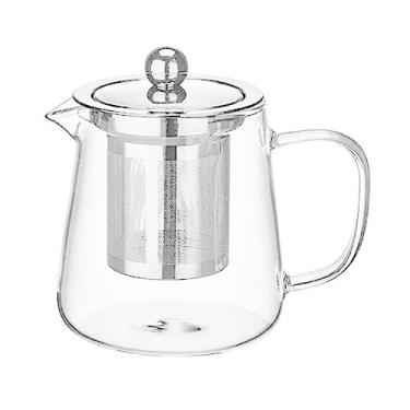 Imagem de Chaleira Bule De Vidro Com Infusor de Chá Inox 750ml