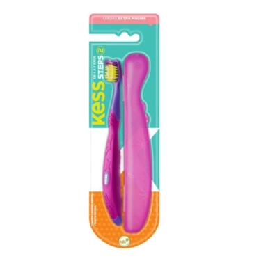 Imagem de Escova Dental Steps Kess Belliz Rosa Cod.2041