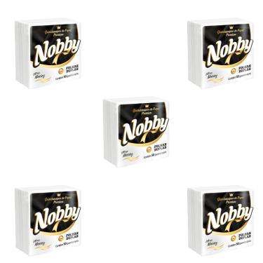 Imagem de Kit 5 Pacotes de Guardanapo 21x22 Folha Dupla Nobby pacote com 50 folhas