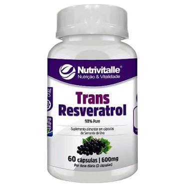 Imagem de Trans Reveratrol 98% Pure 600mg 60 Cápsulas Nutrivitalle